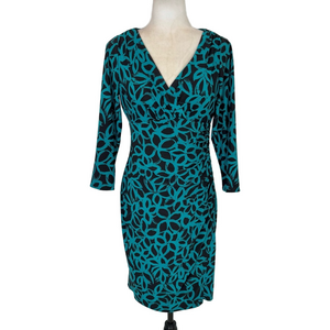 Ralph Lauren teal and black dress